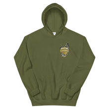 Load image into Gallery viewer, Maxed Out Crest Unisex Hoodie Gold