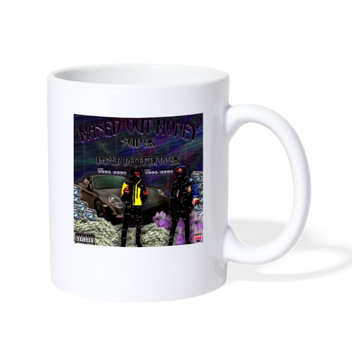 Maxed Out Money Mug - white