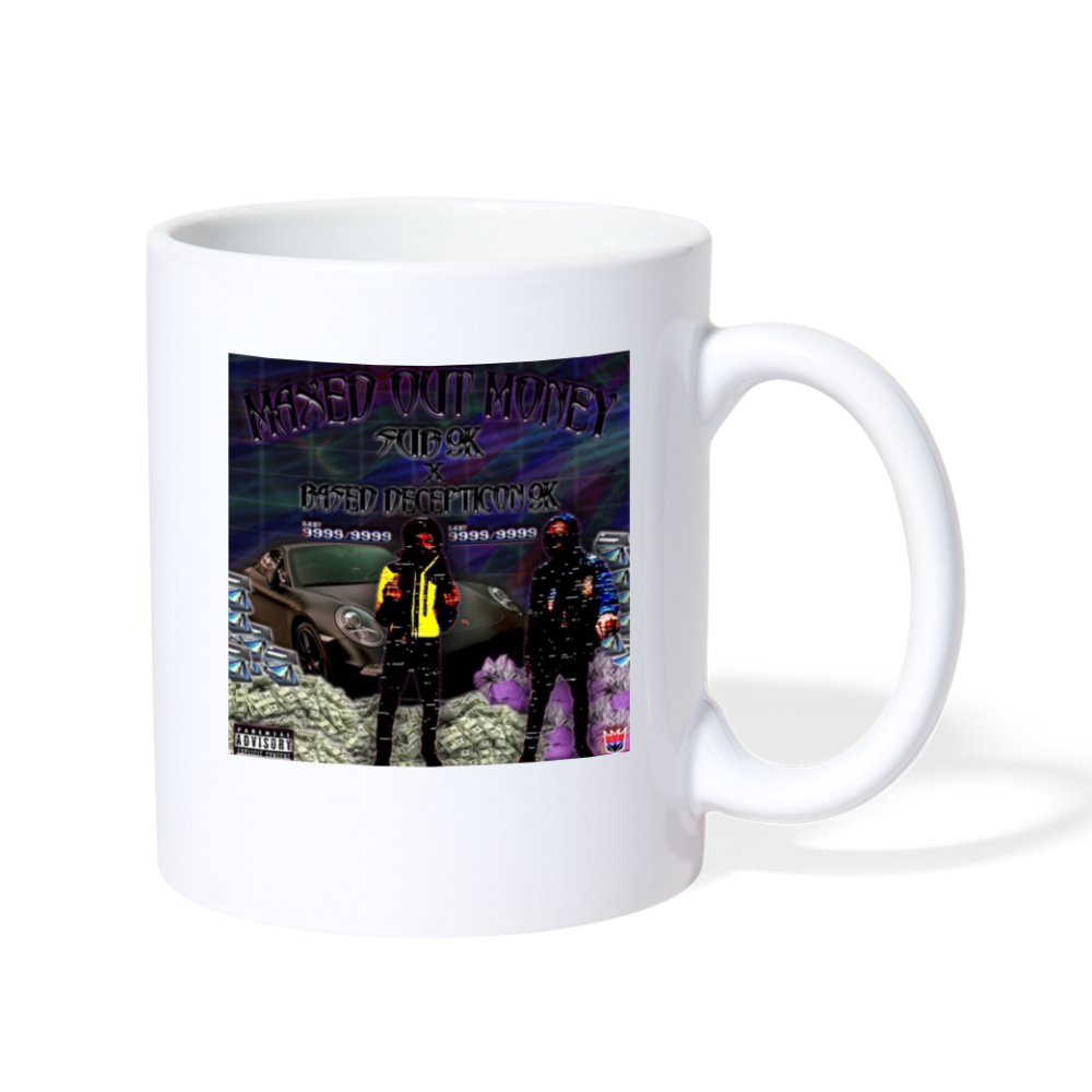 Maxed Out Money Mug - white