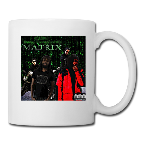 Maxed Out Matrix Mug - white