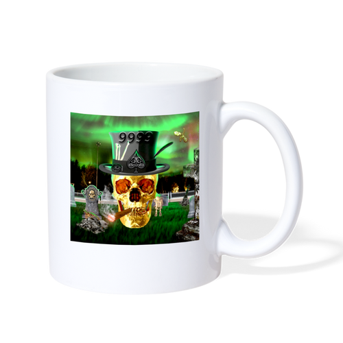 Maxed Out Graveyard Mug - white