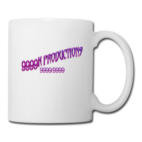 Maxed Out 9K Productions Logo Mug - white