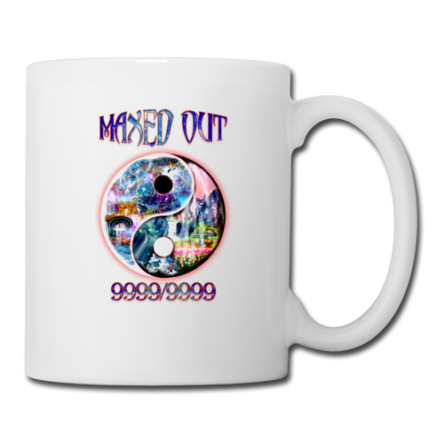 Maxed Out Yin Yang Mug - white