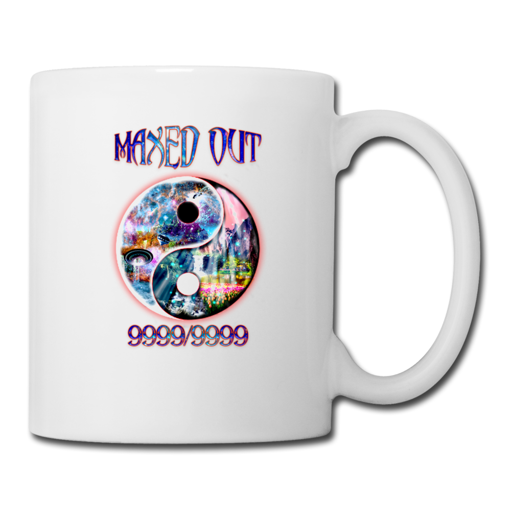Maxed Out Yin Yang Mug - white