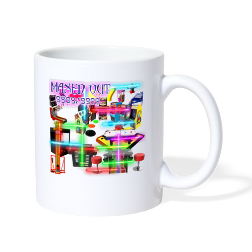 Maxed Out Arcade Mug - white