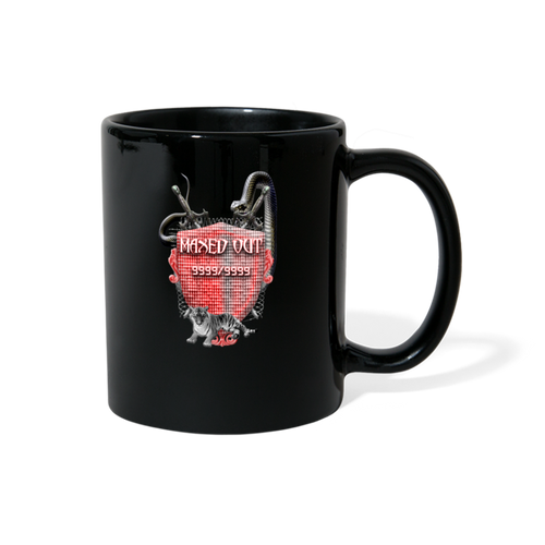 Red Maxed Out Crest Mug Black - black