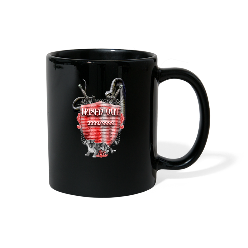 Red Maxed Out Crest Mug Black - black