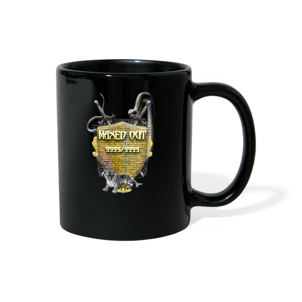 Gold Maxed Out Crest Mug Black - black