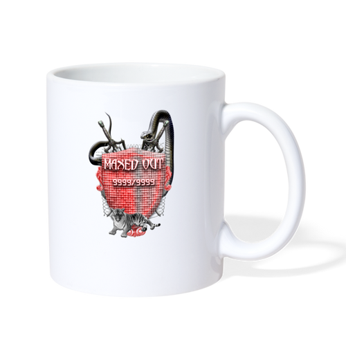 Maxed Out Crest Mug Red - white