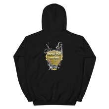 Load image into Gallery viewer, Maxed Out Crest Unisex Hoodie Gold
