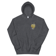 Load image into Gallery viewer, Maxed Out Crest Unisex Hoodie Gold
