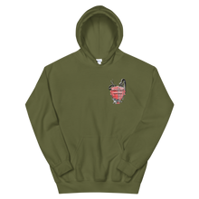 Load image into Gallery viewer, Maxed Out Crest Unisex Hoodie Red
