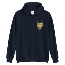 Load image into Gallery viewer, Maxed Out Crest Unisex Hoodie Gold
