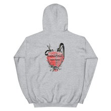 Load image into Gallery viewer, Maxed Out Crest Unisex Hoodie Red
