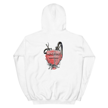 Load image into Gallery viewer, Maxed Out Crest Unisex Hoodie Red
