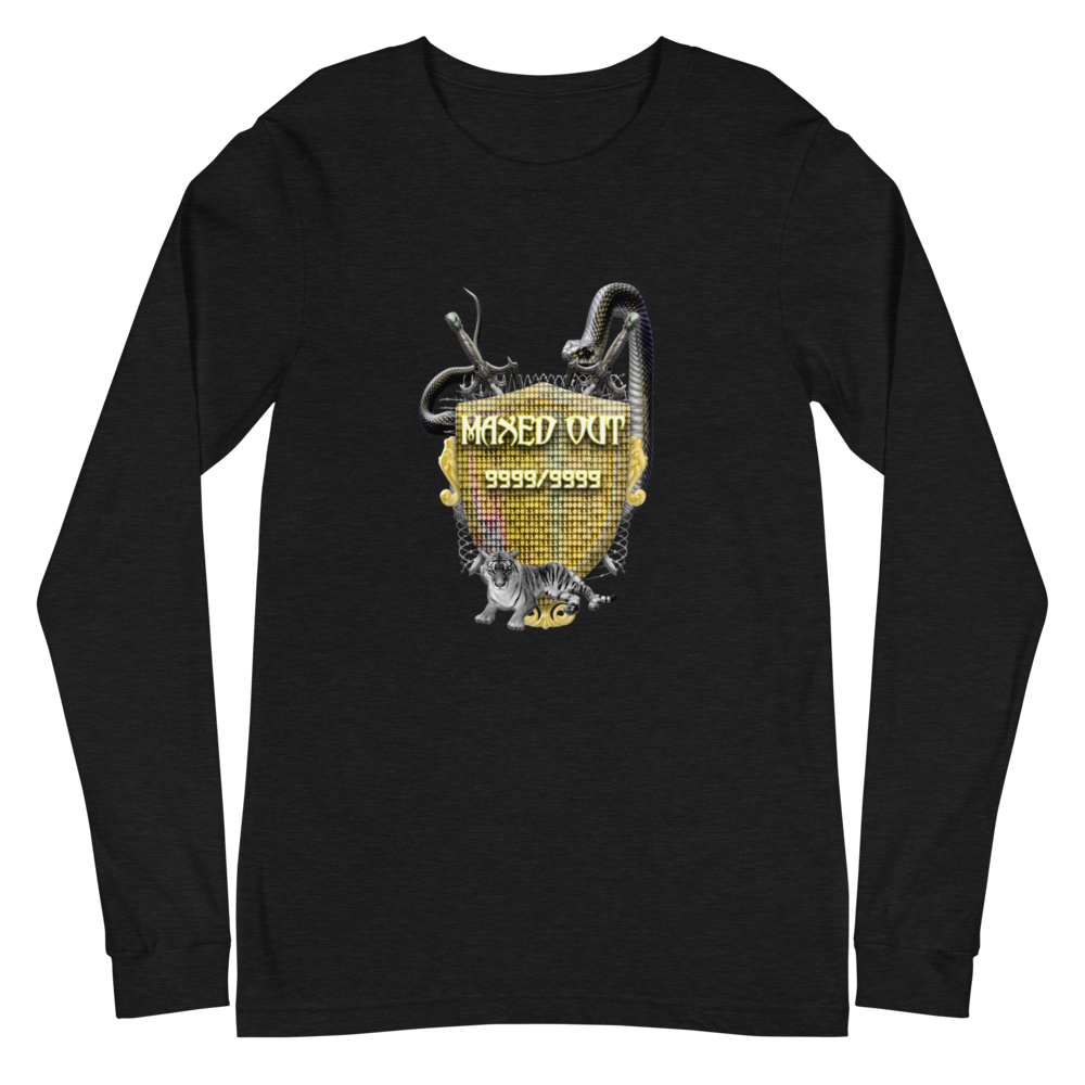 Maxed Out Crest Unisex Long Sleeve Tee Gold