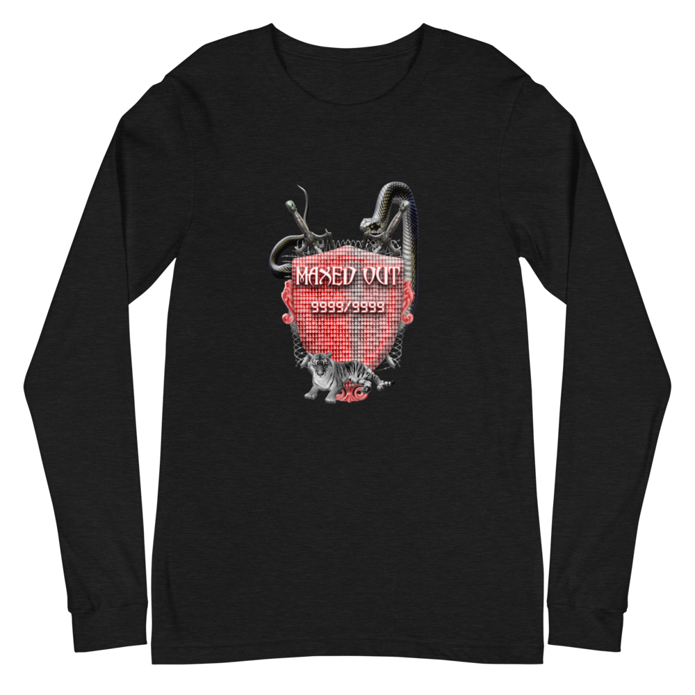 Maxed Out Crest Unisex Long Sleeve Tee Red